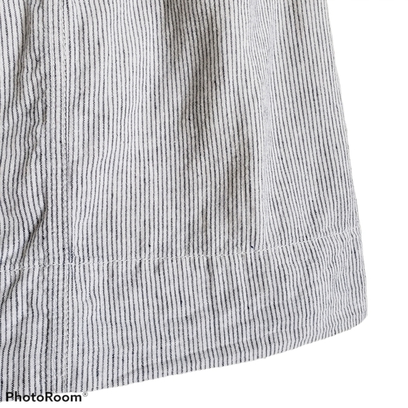 Ann Taylor Loft grey striped a-line skirt size 2 - Picture 7 of 9